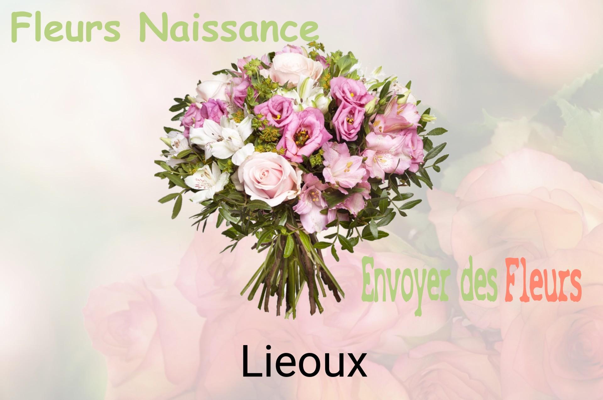 Bouquet de fleurs de naissance livré à Lieoux
